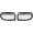 Glossy Black, variant on Glossy Black M-Color Double Line Kidney Grille for BMW E90 E91 323i 325i 328i 330i 335i 200 2010 2011