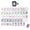 Purple, variant on 4 Layer Mahjong Tiles, 160 Pcs Acrylic American Mahjong Tile Set with Exquisite Carrying Bag & Accessories, Clear Engraved Western Mahjong Game with Dice, Ideal for Home & Party Games,Purple