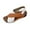 Brown, variant on Xfvqtps Orthopedic Sandals for Women Wedge Slingback Hook and Loop Cross Straps Color Block Open Toe Thick Soft Sole Breathable Comfortable Walking Sandals Brown
