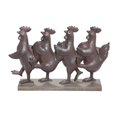 thumbnail image 1 of Sagebrook Home Rust Dancing Chickens, 1 of 1