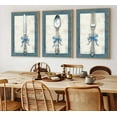 thumbnail image 3 of Navy Blue Bathroom Canvas Wall Art Paintings Fun Blue Bathtub and Toilet Paintings Pictures Wall Decor Posters Print Artwork for Washroom Restroom Home Decoration（Only canvas）, 3 of 6
