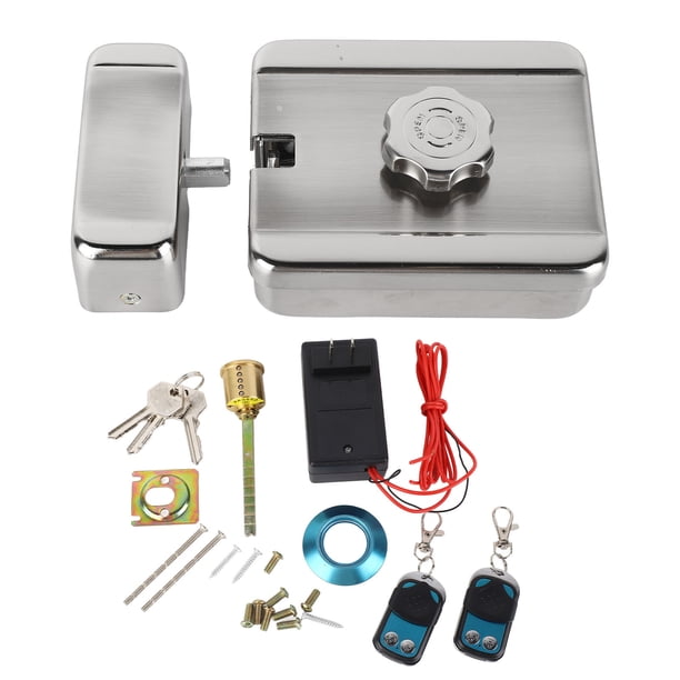 Cerradura electrónica con Control remoto, sistema de Control de acceso con cerradura de puerta de seguridad para el hogar, entrada inalámbrica sin llave, enchufe estadounidense de 110-240V