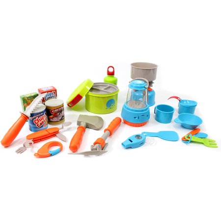 PlayWorld GiddyUp! Buck s Little Explorers Camping Gear Toy Play Set 20 Pieces