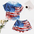 thumbnail image 4 of 4th of July Pajamas Set Womens Loungewear Sleepwear 2 Piece PJ Sets, 4 of 7