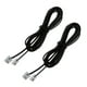 thumbnail image 1 of 2X RJ11 6P4C Cuerda Cable de Telefono Modem ADSL 2 Metros, 1 of 4