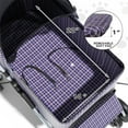 thumbnail image 3 of MoNiBloom 4 Wheel Foldable Dog Pet Stroller with Cup Holder, Plaid, 3 of 12