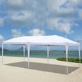 thumbnail image 2 of 10x20ft Pop Up Canopy Outdoor Patio Portable Folding Instant Lightweight Gazebo Shade Tent w/Adjustable Height, Carrying Bag White, 2 of 15