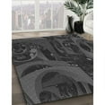 thumbnail image 2 of Ahgly Company Indoor Rectangle Patterned Charcoal Black Area Rugs, 3' x 5', 2 of 6