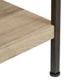 thumbnail image 4 of Saint Birch 4-Shelf X-Cross Farmhouse Wood Bookcase in Light Oak, 4 of 5