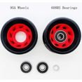 thumbnail image 3 of 8Pcs Indoor Roller Skate Wheels 95A with Bearings 58mmx39mm PU Wear- Quad Roller Skate Wheels with 2 Wrench, 3 of 6