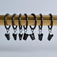 thumbnail image 3 of 20 Pack Metal Curtain Rings with Clips, Curtain Hangers Clips, Drapery Clips with Rings, Drapes Rings 1 in Interior Diameter, 3 of 7