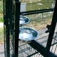 thumbnail image 5 of Walnest Extra Large Black Bird Outdoor Iron Aviary Doves Cage,Heavy Duty Parrot cage Walk in Aviary Flight Pet Offer(86.40 x 63.60 x 81.60 Inches）, 5 of 8