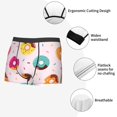 thumbnail image 3 of Yiaed Donut Print Men's Soft Cotton Boxer Shorts Breathable Boxers Underwear Moisture-Wicking Underwear Stretch Boxer Briefs for Man-Large, 3 of 5
