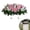 Pink, variant on Cemetery Flowers Saddle Arrangement, Headstone Flower Saddle, Large Artificial Cemetery Flowers for Grave, Artificial Roses Saddles for Grave Headstone Decoration Sympathic