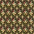 thumbnail image 1 of Ahgly Company Machine Washable Indoor Square Transitional Cinnamon Brown Area Rugs, 6' Square, 1 of 7
