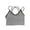 Gray, variant on Fesfesfes Women's Sports Bras Sling Bra Without Steel Ring Sports Underwear Cross Back Teen Girls Bras Under $10