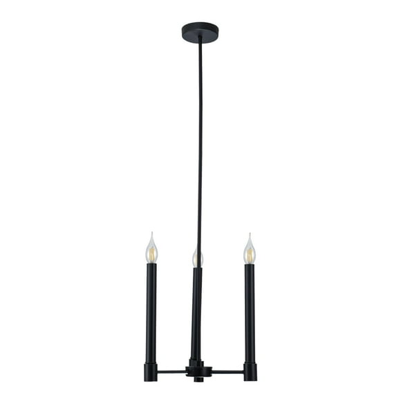 Xtricity - 3 Light Pendant, 13'' Width, From the Toscana Collection, Black