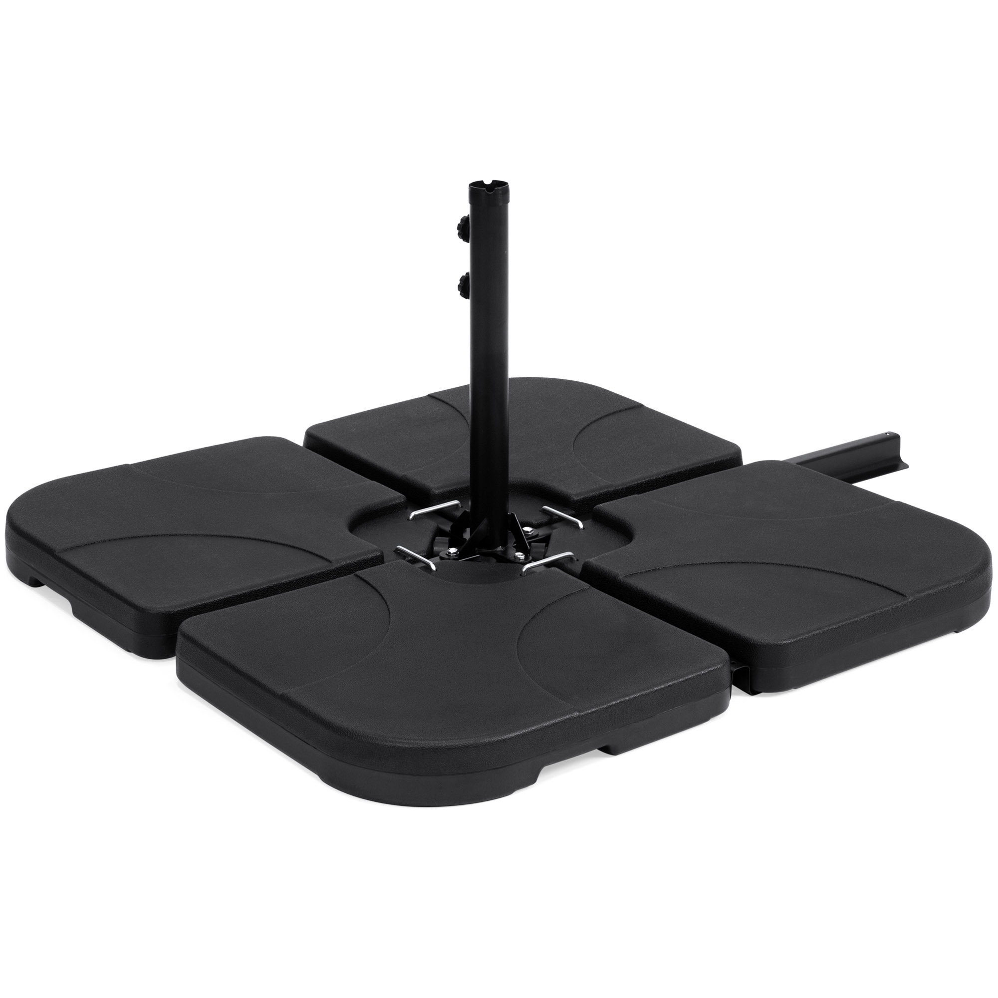 Best Choice Products 4 Piece Heavy Duty Cantilever Offset Patio Best Choice Products 4 Piece Heavy Duty Cantilever Offset Patio Umbrella Stand Square Base Plate Set W Easy Fill Spouts For Water Or Sand Black