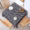 thumbnail image 2 of Dark Blue Cartoon Unicorn Pattern Square Tablecloth,Waterproof Square Table Cover,Wipeable Spillproof Washable Table Cover for Home Kitchen Party Decor 42"X42"(107x107cm), 2 of 6