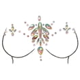 thumbnail image 1 of Queilt 1 Pcs Breast Jewel Decoration Rhinestone Chest Sticker Temporary Tattoo Body Sticker Flash Breast Diamond Adhesive Stickers for Woman Festival Makeup, 1 of 4