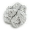 thumbnail image 5 of Jessica Simpson Womens Plush Cross Band Plush Memory Foam Slide Slipper, 5 of 9