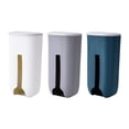 thumbnail image 2 of 1Pc Wall-mounted Plastic Bag Storage Box Simplicity Wall Hanging Garbage Bag Storage Container Dark Blue, 2 of 8