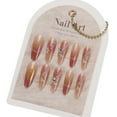 thumbnail image 3 of Pink Press on Nails Medium Bow Fake Nails Tips Full Cover Almond False Cute Nails for Women and Girls 24PCS, 3 of 4
