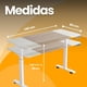 thumbnail image 3 of Escritorio Elevable de Altura Ajustable 140x61 cm – Mesa de Trabajo Ergonómica para Oficina en Casa con Estructura Metálica Robusta, Superficie Amplia y Diseño Moderno | ORZEL, 3 of 9