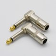 thumbnail image 4 of 20 PACK LOT 1/4 TS RIGHT ANGLE MONO PHONE PLUG CORD CONNECTOR 6.3MM CABLE JACK USA, 4 of 10