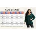 thumbnail image 5 of SWQZVT Sweatshirts for Women Plus Size Long Sleeve Tunic Tops Fall Casual Waffle Shirts Loose Oversize Blouses for Winter Clothes, 5 of 7