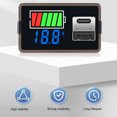 thumbnail image 3 of Digital Battery Voltage Monitor Battery Capacity Tester DC8-30V LED Display Battery Meter with USB and TYPE C Ports for Vehicle Motorcycle Boat, 3 of 7