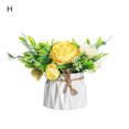 thumbnail image 4 of Paokuoon Artificial Flower Artificial Hydrangea Flower Set Realistic Easy Care Potted Plant Decoration for Home, 4 of 7