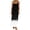 Black, variant on Summer Printed Loose Casual Sleeveless Spaghetti Strap Adjustable Buckle Round Neck Ruffled Long Beach Vacation Dress for Women Loose Crew Neck Red, S