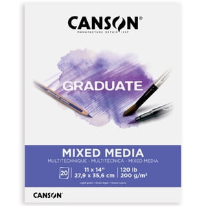 Canson Graduate Mixed Media Paper Pad, 11x14, 20 Sheets