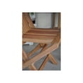 thumbnail image 3 of Folding Outdoor Chair - Patio Side Chair - Teak Folding Chair - Portable & Lightweight, 3 of 3