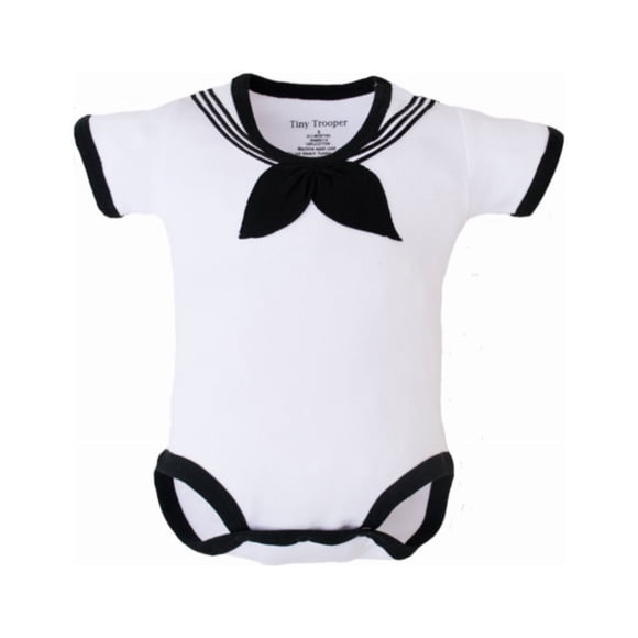Navy Baby Sailor Bodysuit