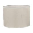 thumbnail image 2 of Drum Lamp Shade Fixture Hanging Light Cover Ceiling Light Shade Lampshade Bulb Guard for Dining Room Bedroom Restaurant Kitchen Hallway beige white 22x17cm, 2 of 10