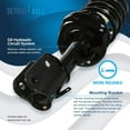 thumbnail image 4 of Detroit Axle - Front Struts for 2008 2009 2010 Honda Odyssey Complete 2 Struts w/Coil Spring Replacement Quick Install Ready Struts Assembly, 4 of 7