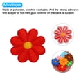 thumbnail image 4 of Uxcell Flower Iron-on Patches Embroidered Sew Flower Patch for Clothing Repair Backpack 3.54x3.54" 30 Pcs Red, 4 of 7