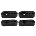 thumbnail image 1 of Unique Bargains Soporte de Escape de 4 Agujeros / Soporte de Montaje de Tubo de Escape para Coche Camión / Goma PU Resistente al Calor 12mm ID / 4 Pcs Negro, 1 of 6