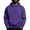 Purple, variant on UDAUDU Mens Hoodie Fashion Long Sleeve Hoodies Casual Drawstring Fall Winter Workout Pullover Sweatshirt for Men with Pockets XL