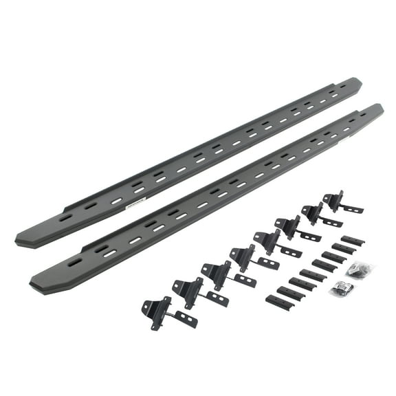 Go Rhino 69651687SPC RB30 Slim Line Running Boards with Mounting Bracket Kit For Jeep 20-23 Gladiator (Crew Cab Pickup)