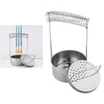 thumbnail image 2 of Artist Brush Washer Stainless Steel Silver 10.5x10.5x21cm Multifunctional Paint Brush Cleaning Tub For Training Class 1Pack, 2 of 2