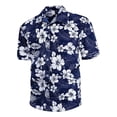 thumbnail image 4 of Camisa Casual Estampada De Manga Corta Para Hombre Hawaiano, 4 of 8