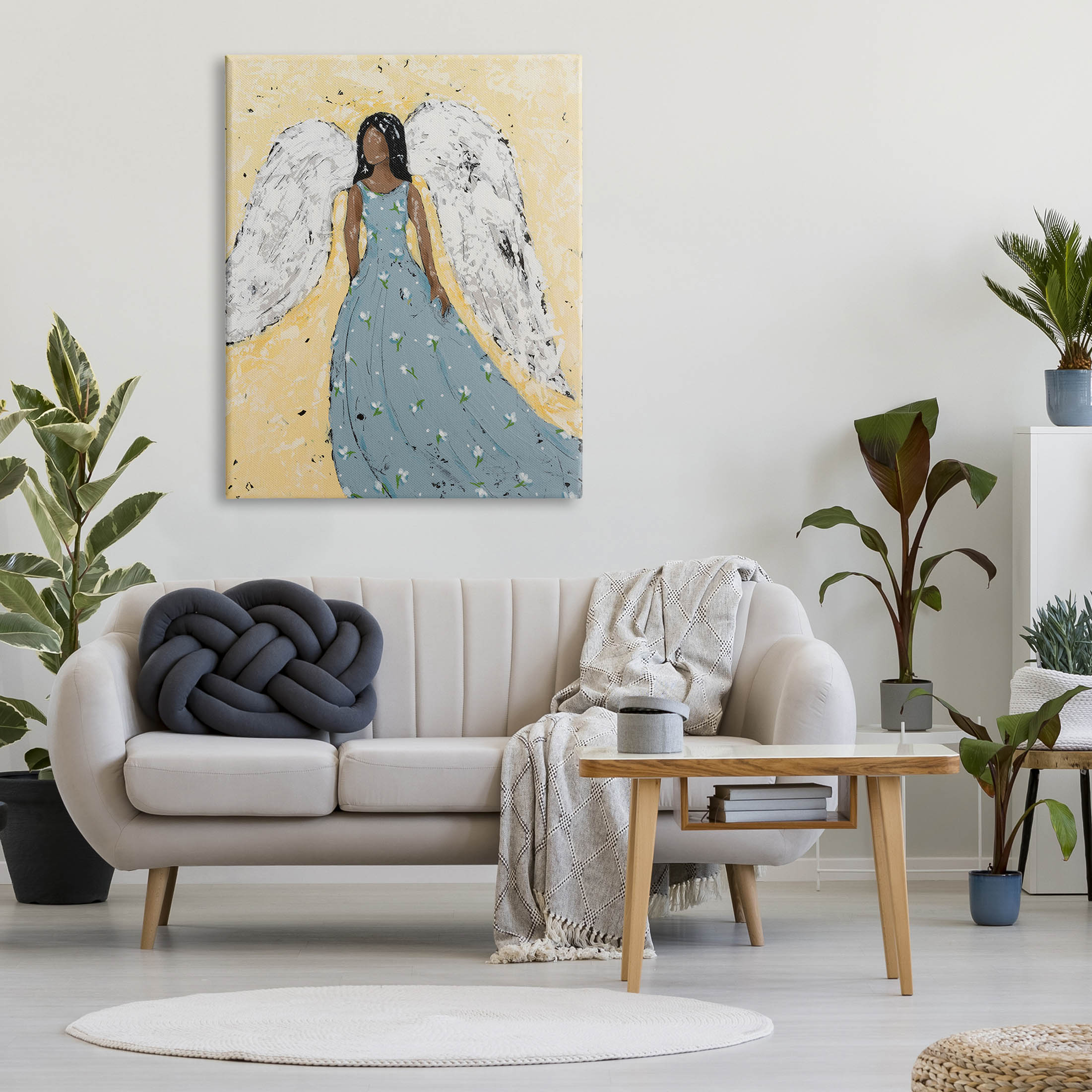 Stupell Industries Beautiful Angelic Woman Painting Painting Gallery Wrapped Canvas Print Wall Art, Design by Jade Reynolds