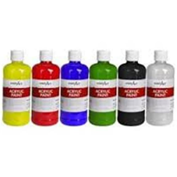 Rock Paint & Handy Art 16 oz Handy Art Acrylic Paint, Set of 6