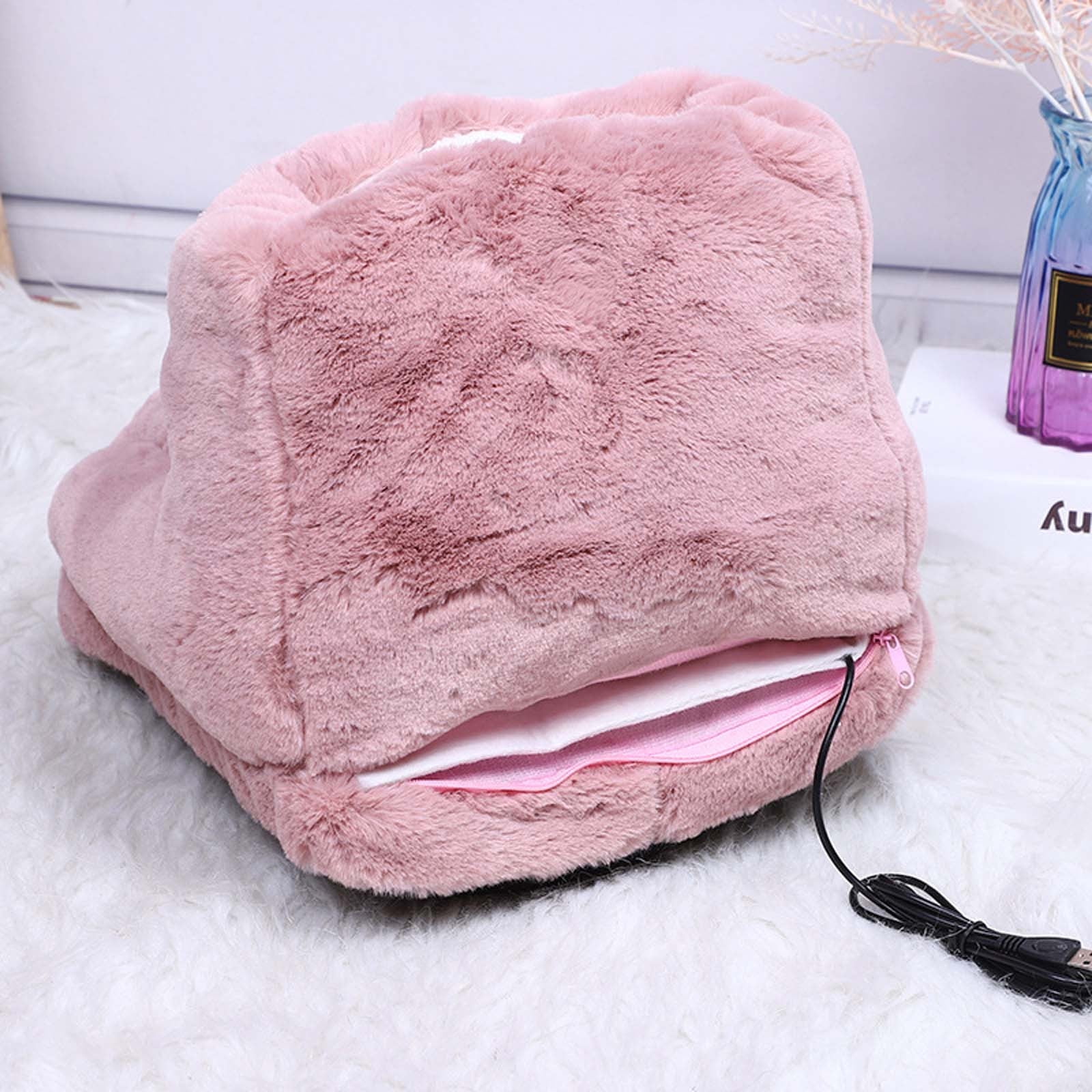 Banghong Foot Warmer,Feet Warmer, Heating Pad for Feet,Electric Foot Warmer,Heated Slippers for Women Men,Under Desk Foot Warmer for Cold Feet,Foot Warmer for Bed Home Bedroom