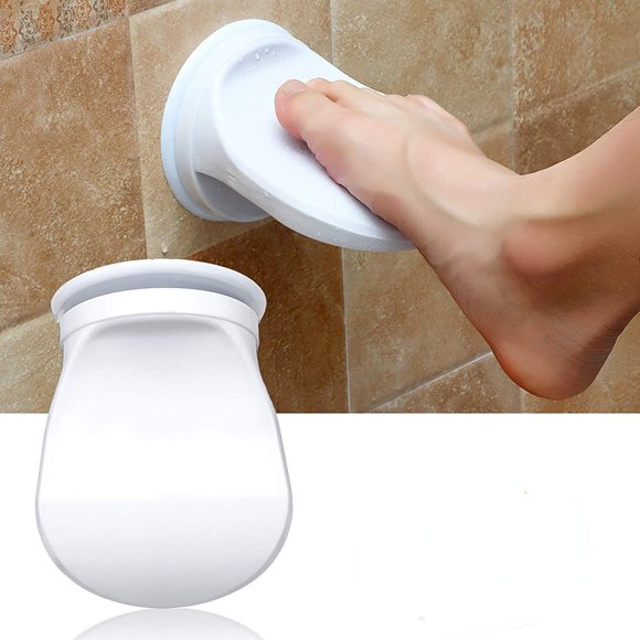 Shower Foot Rest for Shaving Legs, No Drilling is Needed Non-Slip Bathroom Pedal with Powerful Suction Cup Shower Shaving Leg Aid. Suitable for Women & Back Pain Sufferers