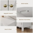thumbnail image 6 of Ataucjin Shoe Cabinet with Doors, Farmhouse 35'' Tall Shoe Storage Cabinet for Entryway, 4-Tier Shoe Cabinet with Storage, Large Shoe Organizer Cabinet for Hallway, White, 6 of 7