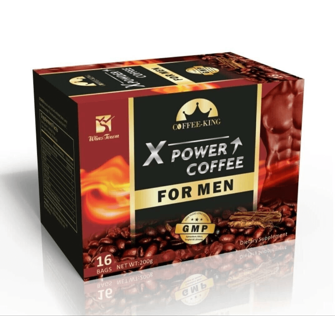 X Power Coffee for Men Ginseng Maca Relieve Stress Energy Sexual Desire